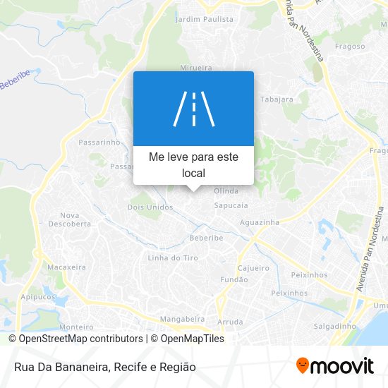 Rua Da Bananeira mapa