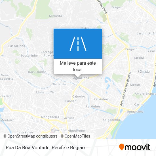 Rua Da Boa Vontade mapa