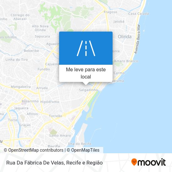 Rua Da Fábrica De Velas mapa
