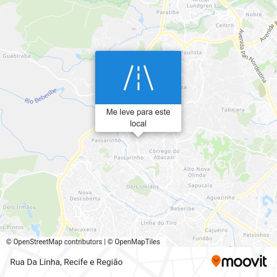 Rua Da Linha mapa