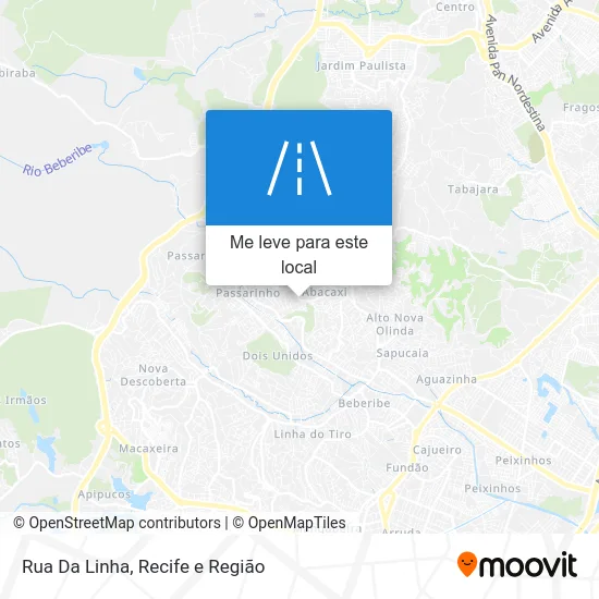 Rua Da Linha mapa