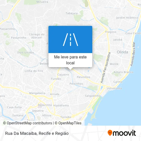 Rua Da Macaíba mapa