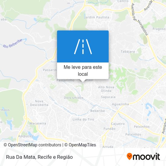 Rua Da Mata mapa