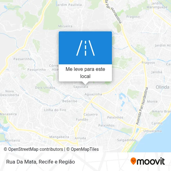 Rua Da Mata mapa