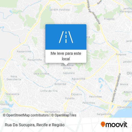 Rua Da Sucupira mapa