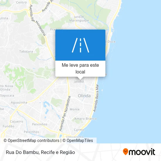 Rua Do Bambu mapa