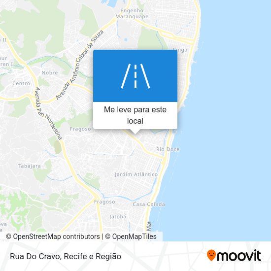 Rua Do Cravo mapa