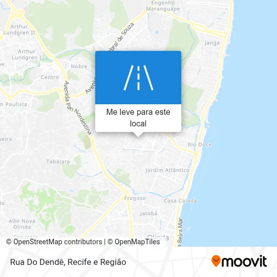 Rua Do Dendê mapa