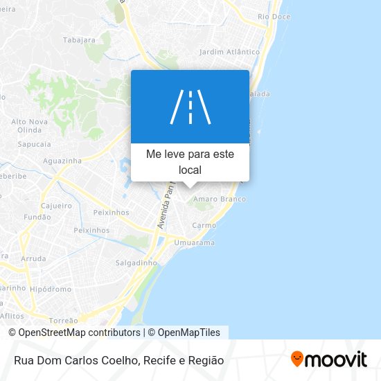 Rua Dom Carlos Coelho mapa