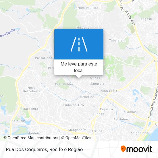 Rua Dos Coqueiros mapa
