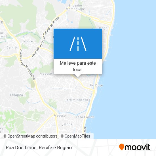 Rua Dos Lírios mapa