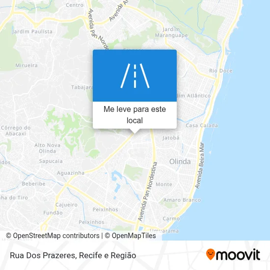 Rua Dos Prazeres mapa