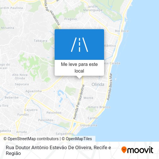 Rua Doutor Antônio Estevão De Oliveira mapa