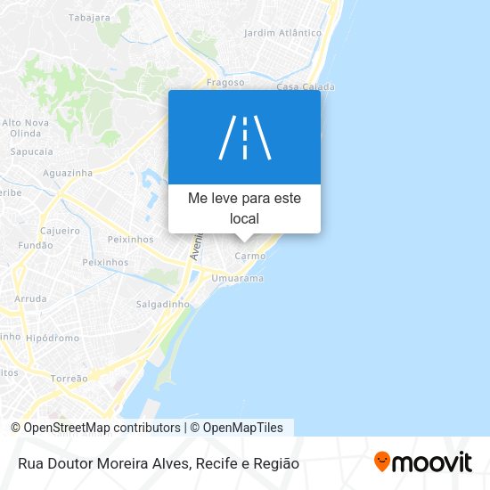 Rua Doutor Moreira Alves mapa