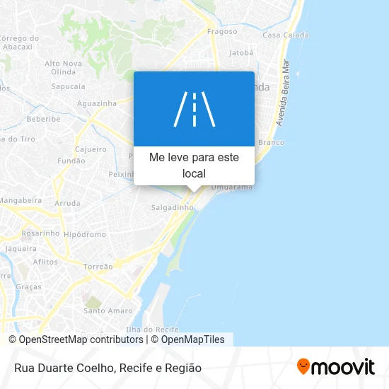 Rua Duarte Coelho mapa
