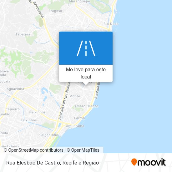 Rua Elesbão De Castro mapa