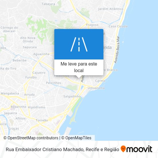 Rua Embaixador Cristiano Machado mapa
