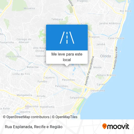 Rua Esplanada mapa