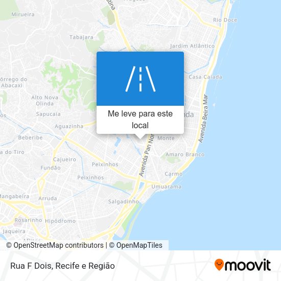 Rua F Dois mapa