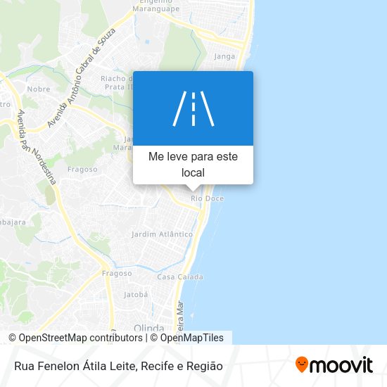 Rua Fenelon Átila Leite mapa