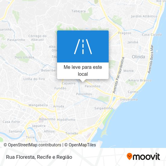 Rua Floresta mapa