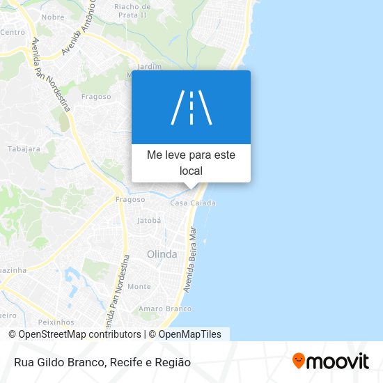 Rua Gildo Branco mapa