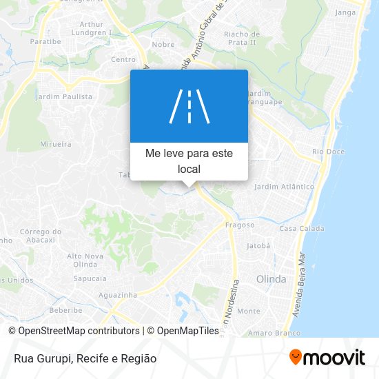 Rua Gurupi mapa