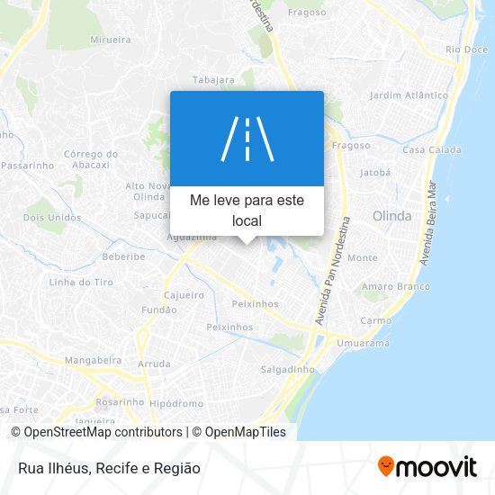 Rua Ilhéus mapa