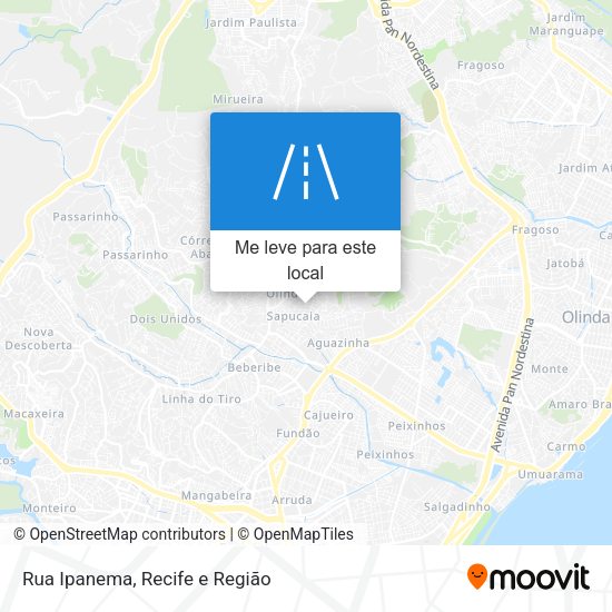 Rua Ipanema mapa