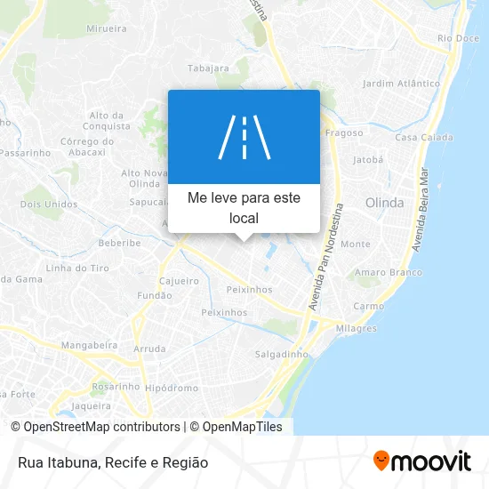 Rua Itabuna mapa