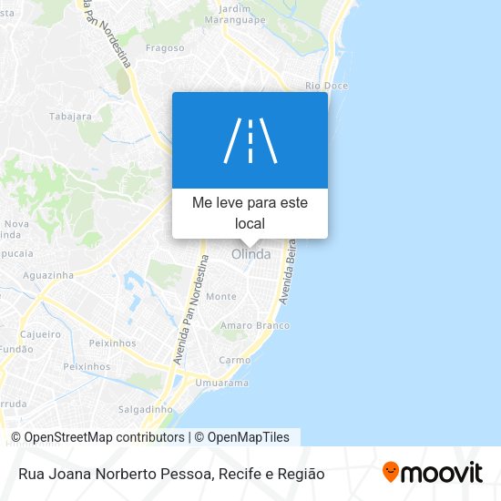 Rua Joana Norberto Pessoa mapa