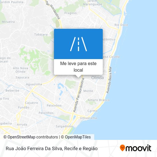 Rua João Ferreira Da Silva mapa