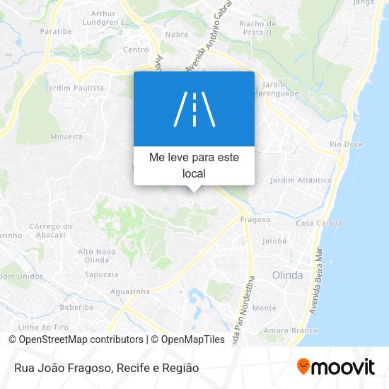 Rua João Fragoso mapa
