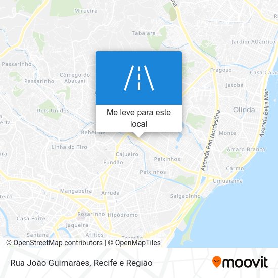 Rua João Guimarães mapa