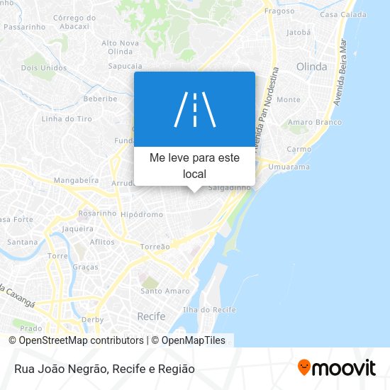 Rua João Negrão mapa