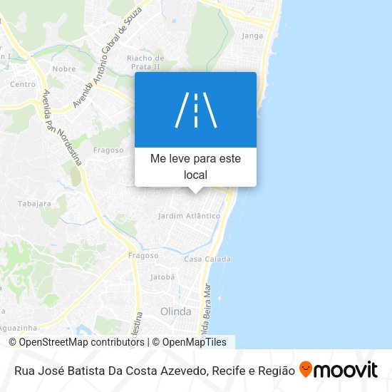 Rua José Batista Da Costa Azevedo mapa