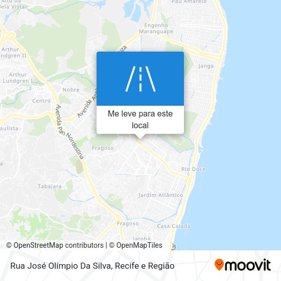 Rua José Olímpio Da Silva mapa