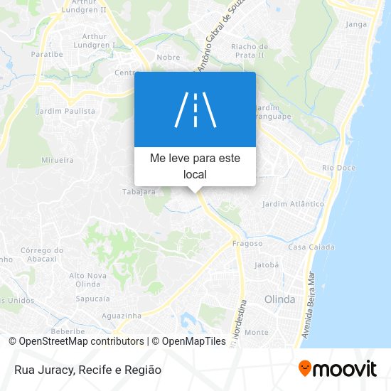 Rua Juracy mapa
