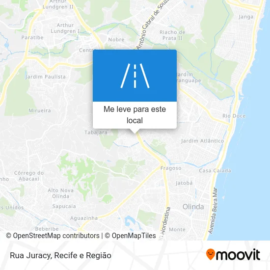 Rua Juracy mapa