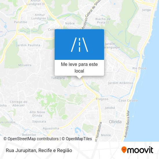 Rua Jurupitan mapa
