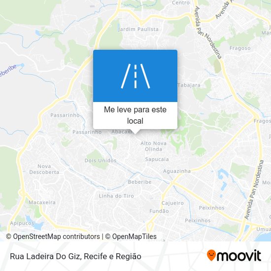 Rua Ladeira Do Giz mapa