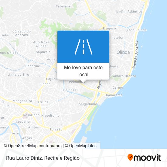 Rua Lauro Diniz mapa