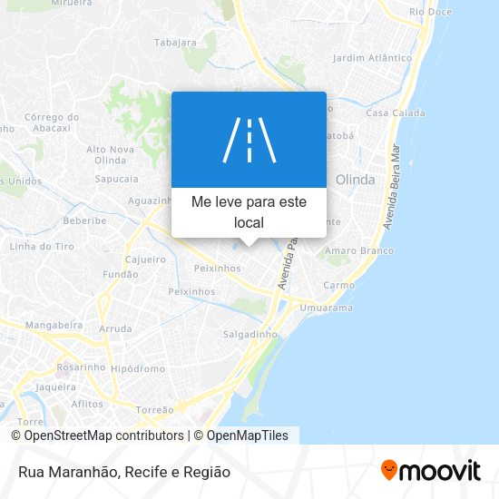 Rua Maranhão mapa
