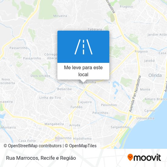 Rua Marrocos mapa