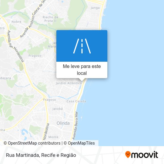 Rua Martinada mapa