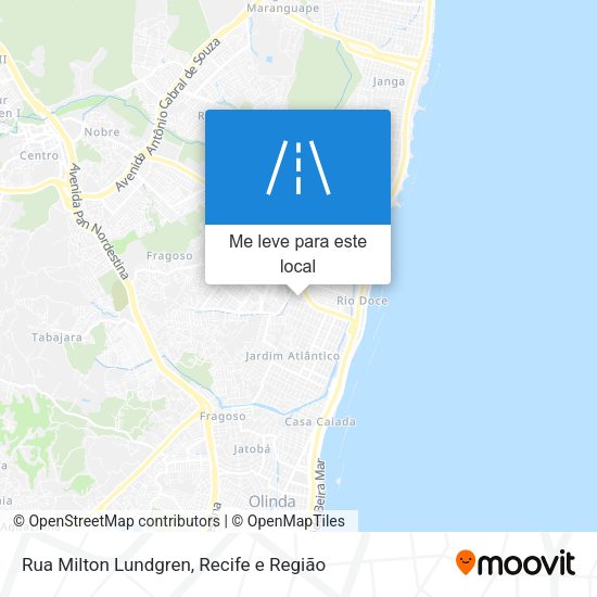 Rua Milton Lundgren mapa