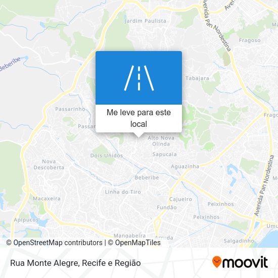 Rua Monte Alegre mapa