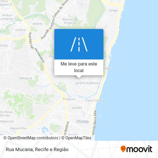 Rua Mucana mapa
