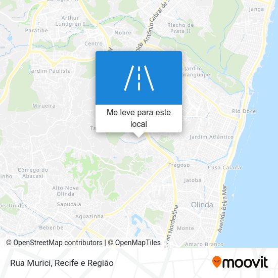 Rua Murici mapa