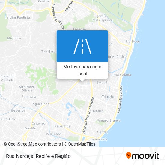 Rua Narceja mapa